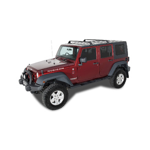 Rhino-Rack Vortex SG Black 2 Bar Roof Rack for JEEP Wrangler JK Hard Top 4DR 4WD (02/2011-03/2019) - SG59