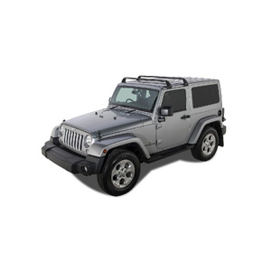 Rhino-Rack Vortex SG Black 2 Bar Roof Rack for JEEP Wrangler JL Hard Top 2DR 4WD (04/2019-Current) - SG60