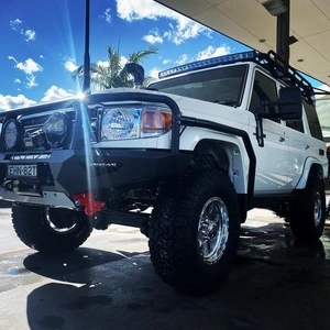 Offroad Animal Rock Sliders with Brush Rails, suitable for Toyota Land Cruiser 76 Series, 2007 on