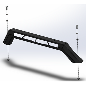 Offroad Animal Stealth Top hoop type B, to suit LED Light JK, JT and JL Wrangler