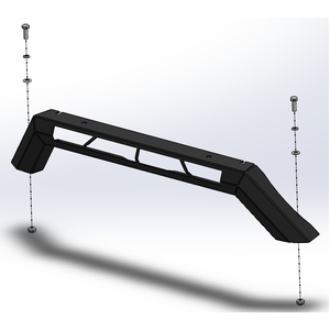 Offroad Animal Stealth Top hoop type B, to suit LED Light JK, JT and JL Wrangler