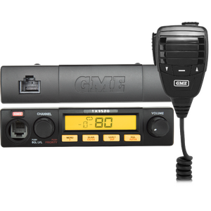 GME 5 Watt Compact Remote Head UHF CB Radio with ScanSuite