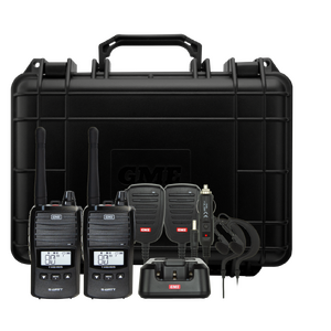 GME 5/1 Watt UHF CB Handheld Radio including Accessories - Twin Pack 