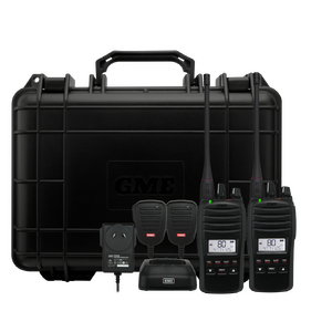 GME 5/1 Watt IP67 UHF CB Handheld Radio - Twin Pack