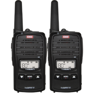 GME 1 Watt UHF CB Handheld Radio - Twin Pack