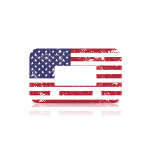 Ultimate9 EVC Throttle Controller Faceplate: USA Flag - Grunge
