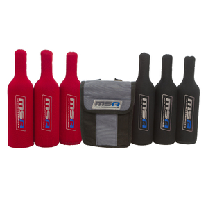 MSA 4x4 Wine Bottle Tubes with Canvas Storage Bag (6-Pack)
