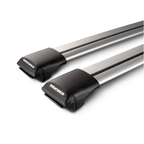 Yakima Silver 2 Bar Aero Rail Bar Rail Mount Crossbar Kit for Volvo V70 5dr Wagon (2000 - 2007)