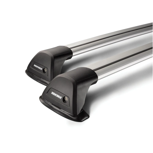 Yakima Silver 2 Bar Aero Flush Bar Fixed Point Mount Crossbar Kit for Subaru Levorg 5dr Wagon (06/2016 - 2020)