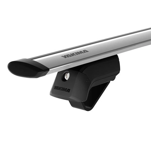 Yakima Silver 2 Bar JetStream Thru Bar Rail Mount Crossbar Kit for Mercedes-Benz EQB 5dr SUV (2021 - On)
