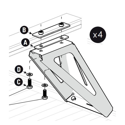 Mountain Top Crossbar Mount Kit
